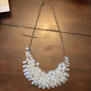 White and gold necklace
